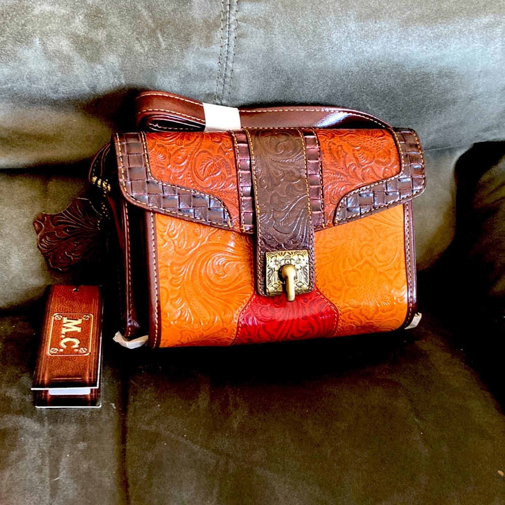 NWT M.C Leather Shoulder Bag